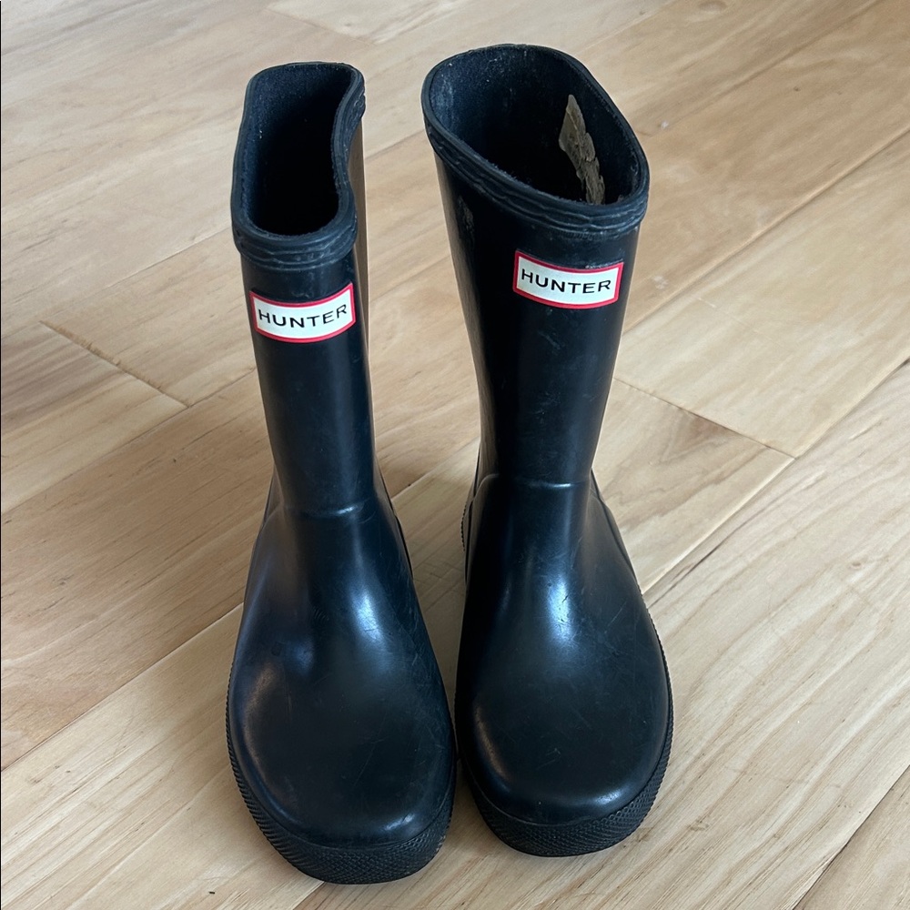 Hunter Kids Classic Black Rain Boots